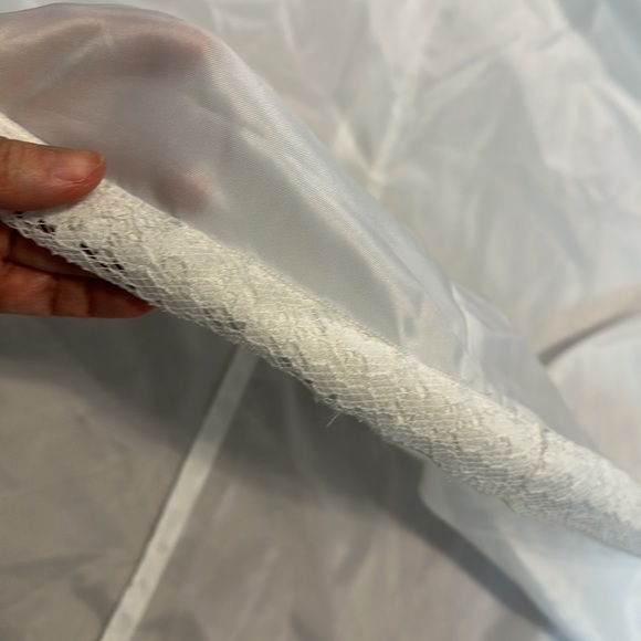 Super Elegant Vintage Wedding Gown Year 1982 With Separate Inner Dress Pompom - Picture 10 of 10